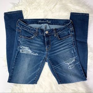 ✨ 5/$25 ✨American Eagle Super Stretch Ripped Jeans